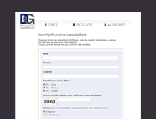 Tablet Screenshot of newsletter.dgdiffusion.com